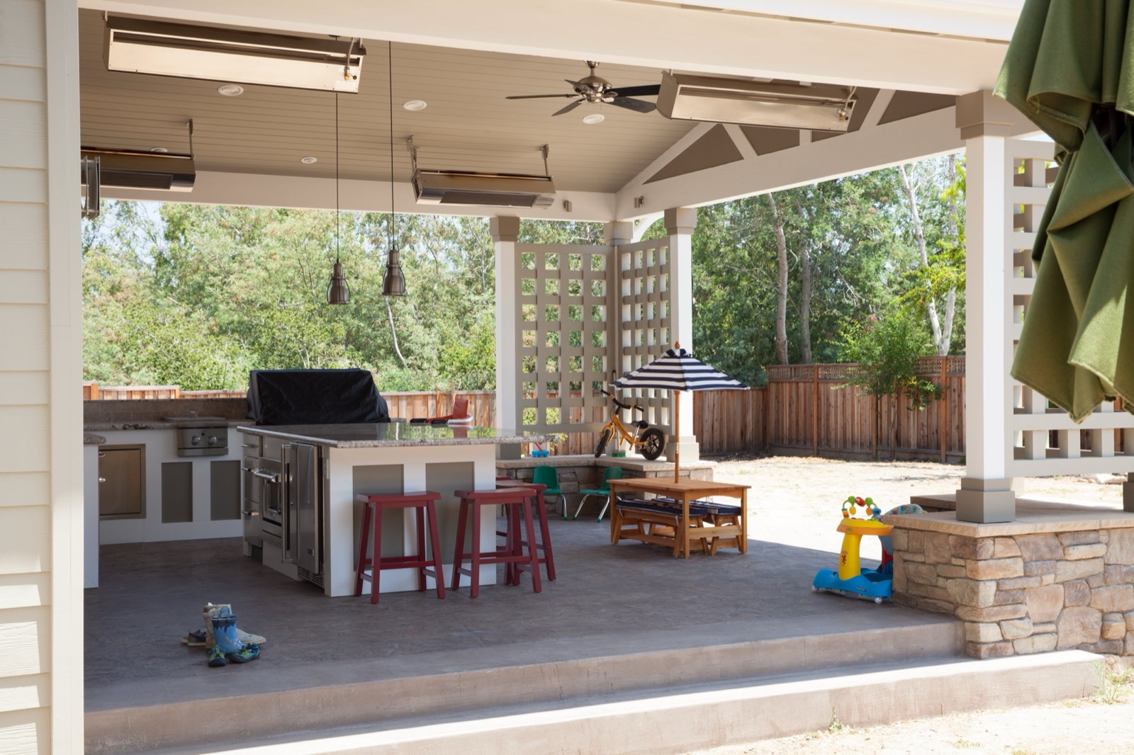 Pride and Joy, outdoor kitchen