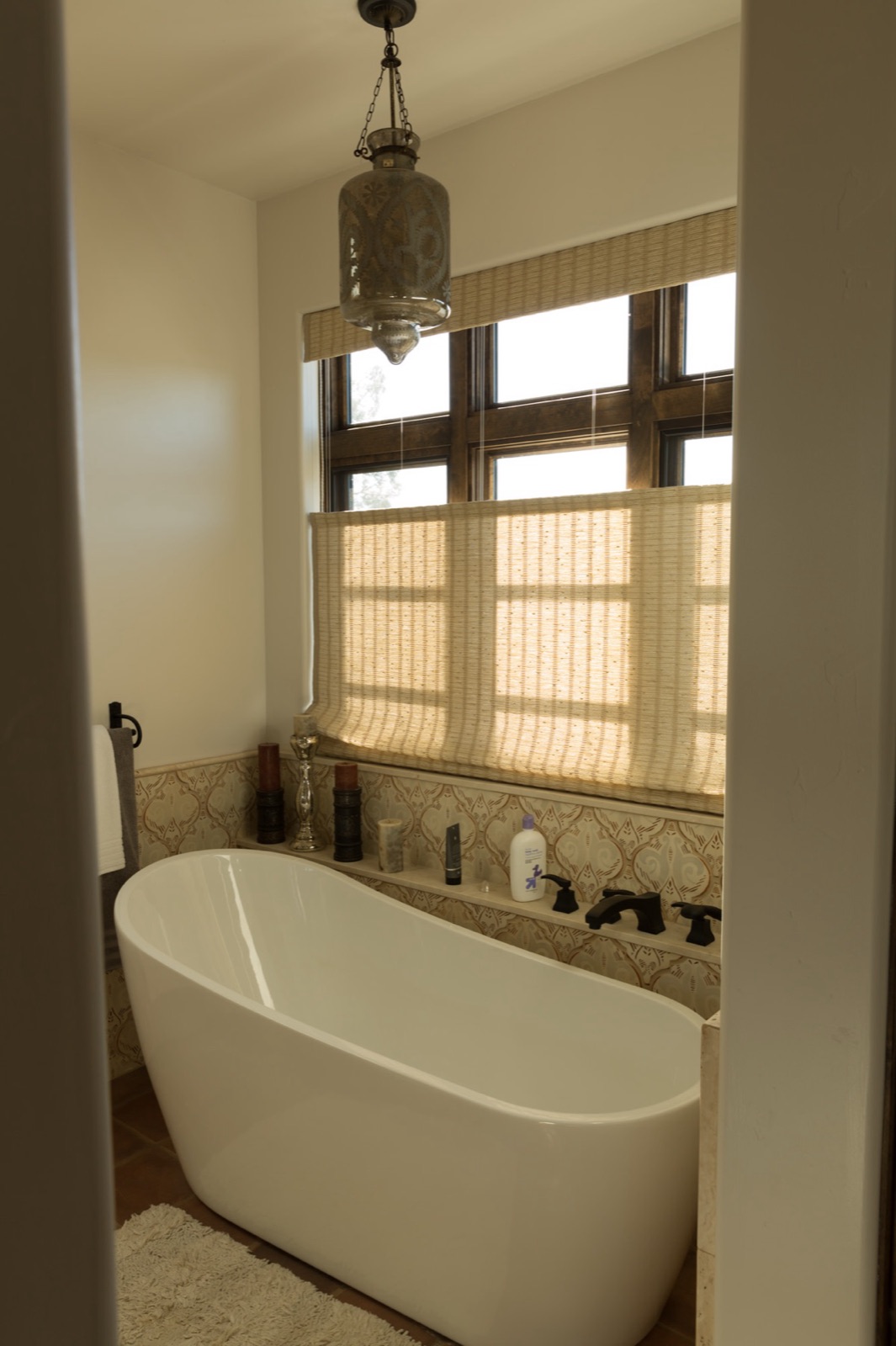 The Westcliff Residence, primary bath with a freestanding tub